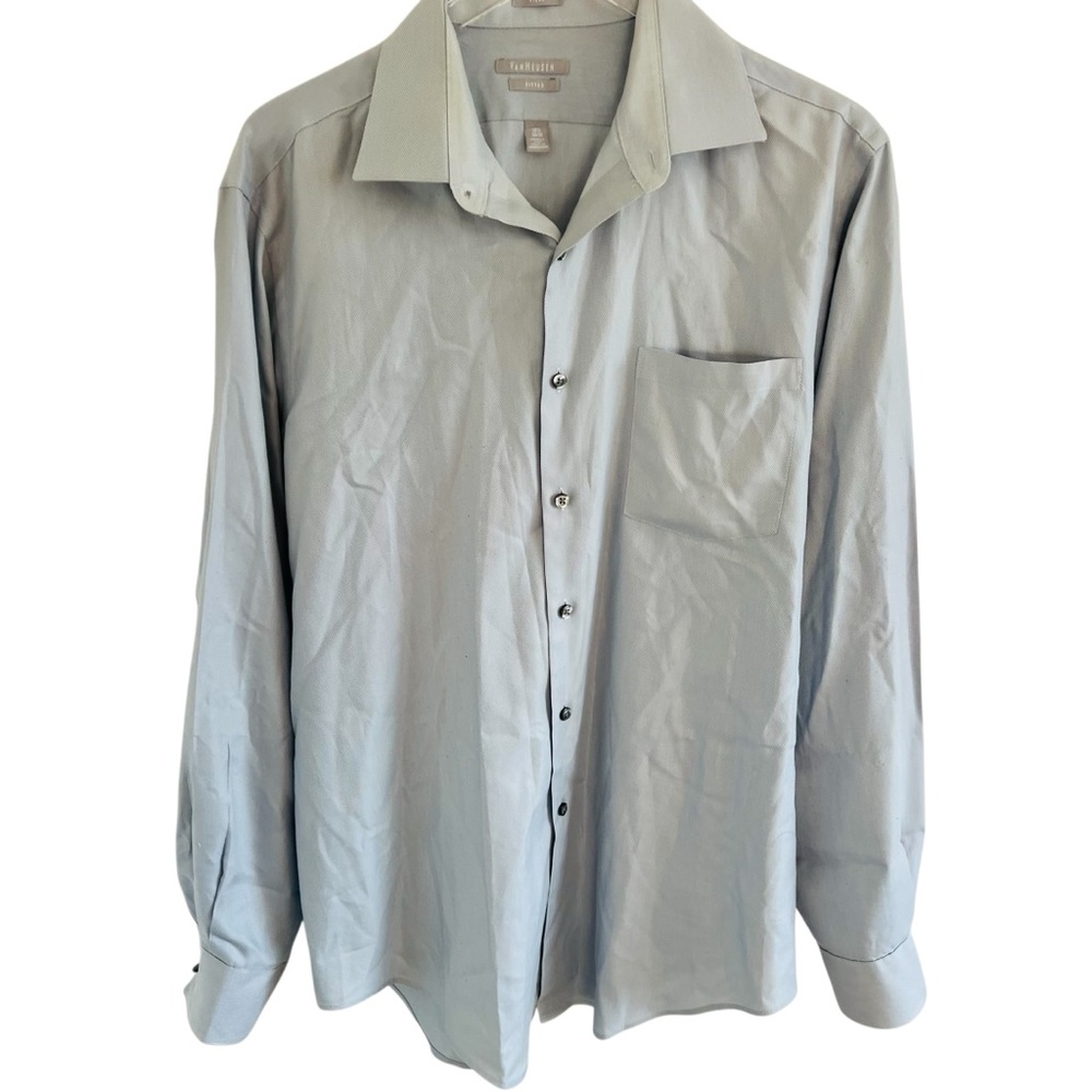 Marc Anthony Light Gray Slim Fit Shirt